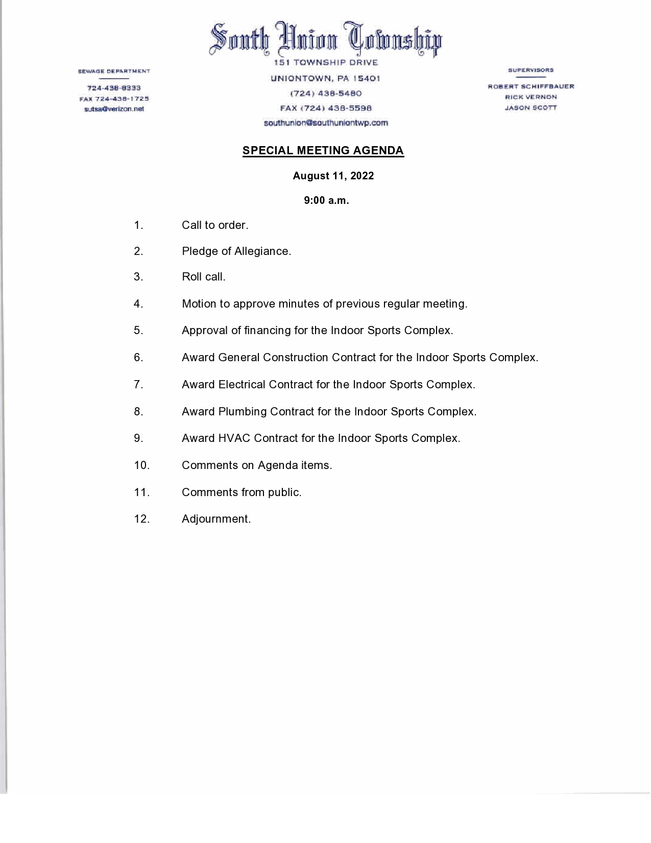 Township agenda special 20220811 page0001